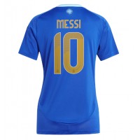 Maglia Calcio Argentina Lionel Messi #10 Seconda Divisa Donna Copa America 2024 Manica Corta